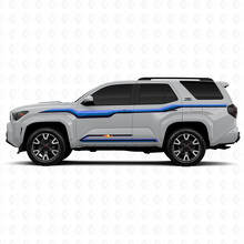 Adesivi Laterali in Vinile Linee Curve Stile Techno per Toyota 4Runner 2