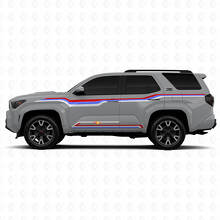 Adesivi Laterali in Vinile Linee Curve Stile Techno per Toyota 4Runner 3