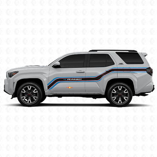 Adesivi Laterali in Vinile Techno Style Upward Lines per Toyota 4Runner
