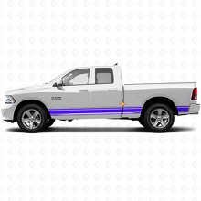 Strisce dritte adesivo vinile decalcomania grafica laterale per minigonne per Dodge Ram 1500 2011-2018 2