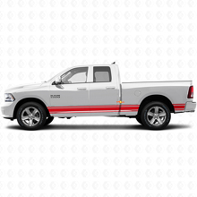 Strisce dritte adesivo vinile decalcomania grafica laterale per minigonne per Dodge Ram 1500 2011-2018 3