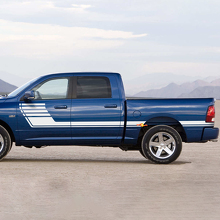 Adesivo Vinile A Strisce Scozzesi Per Porta Dodge Ram 1500 2009-2018 2