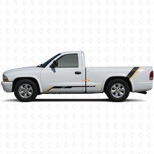 Adesivo Vinile a Strisce a Scacchi per Modanatura Laterale Posteriore per Dodge Dakota 1997-2004 2