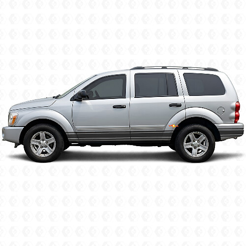 Adesivo in vinile per fiancata con linee dritte per Dodge Durango 2004-2009 1