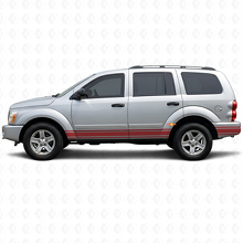 Adesivo in vinile per fiancata con linee dritte per Dodge Durango 2004-2009 3