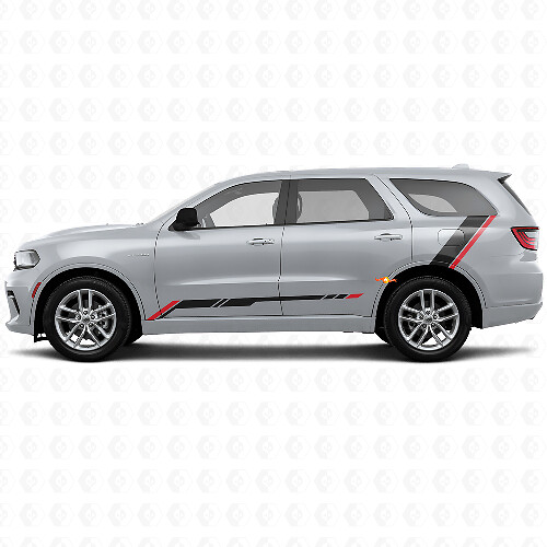 Adesivo Vinil con Fasce a Scacchi per Parasassi Laterale Posteriore Dodge Durango 2011+ 1