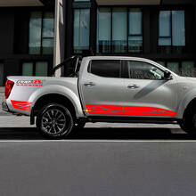 Adesivo Vinile Laterale Strisce Mouintains Style per Nissan Navara PRO 4X Warrior 3