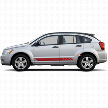 Adesivo Vinile Strisce in Stile Topografico per Battitacco Dodge Caliber 2007-2012 3