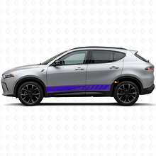 Adesivo in Vinile a Strisce Perforate per Minigonne per Dodge Hornet 2023+ 2