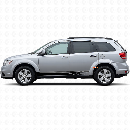 Adesivo in vinile decorato a strisce per soglia laterale per Dodge Journey 2009-2020 1