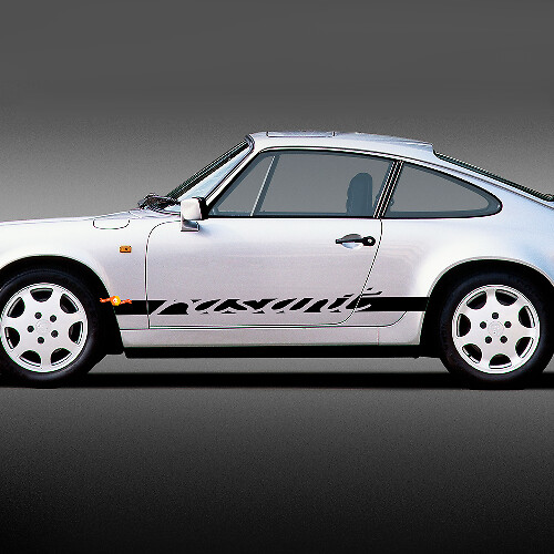 Adesivo in Vinile con Lettere Rasant a Fascia Laterale per Porsche 911