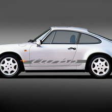Adesivo in Vinile con Scritta Turbo a Striscia Laterale per Porsche 911_2