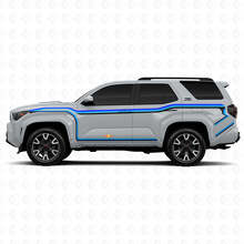 Adesivo Vinile Laterale Intero con Linee Curve Continue per Toyota 4Runner 2