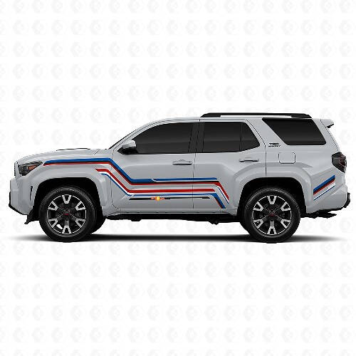Adesivo in Vinile con Strisce Laterali Grafiche Curve per Toyota 4Runner 1