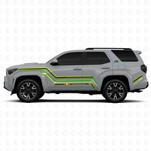 Adesivo in Vinile con Strisce Laterali Grafiche Curve per Toyota 4Runner 2