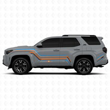 Adesivo in Vinile con Strisce Laterali Grafiche Curve per Toyota 4Runner 3