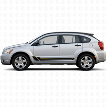 Adesivo in vinile con strisce gemelle per battitacco Dodge Caliber 2007-2012 2