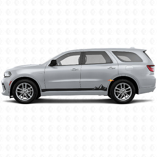 Adesivo in Vinile con Sottili Strisce Montagnose per Modanatura Laterale Dodge Durango 2011+