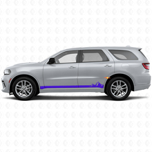 Adesivo in Vinile con Sottili Strisce Montagnose per Modanatura Laterale Dodge Durango 2011+ 2