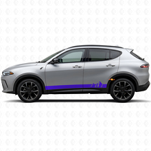 Adesivo in vinile con strisce larghe a montagne per minigonne Dodge Hornet 2023+ 2