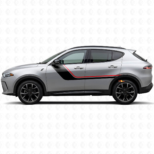 Adesivo Vinilico a Doppia Striscia per Porta per Dodge Hornet 2023+ 1