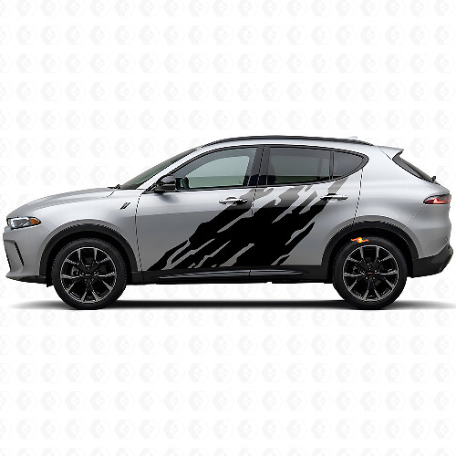 Adesivo in Vinile Grafica Spruzzi di Fango per Porte Dodge Hornet 2023+ 1