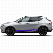 Adesivo in Vinile con Strisce Stile Montagne per Minigonne Dodge Hornet 2023+ 2