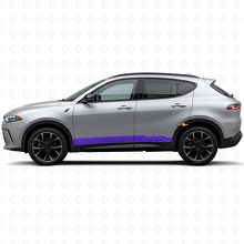 Adesivo in Vinile con Strisce Curve Intrecciate per Minigonna Porta Dodge Hornet 2023+ 2