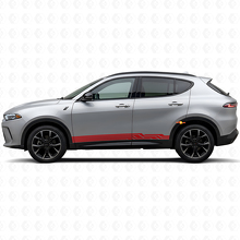 Adesivo in Vinile con Strisce Curve Intrecciate per Minigonna Porta Dodge Hornet 2023+ 3