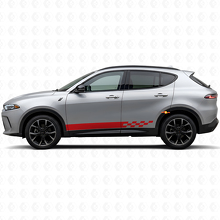 Adesivo in Vinile con Strisce a Scacchi per Minigonne Dodge Hornet 2023+ 3