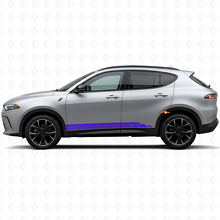 Adesivo in vinile con strisce curve per il battitacco della porta Dodge Hornet 2023+ 2