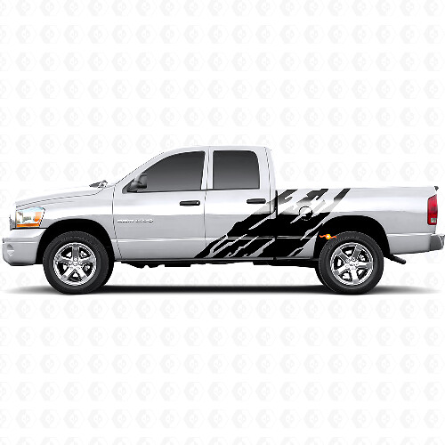 Adesivo Laterale in Vinile con Grafica Splash di Fango per Dodge Ram 1500 2002-2008 1