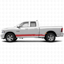 Adesivo in Vinile per Minigonne con Strisce Curvate Intrecciate per Dodge Ram 1500 2011-2018 3