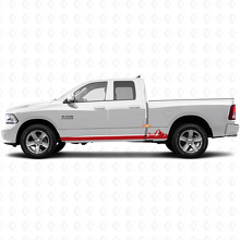 Adesivo in Vinile con Sottili Strisce Montane per Battitacco Dodge Ram 1500 2011-2018 3