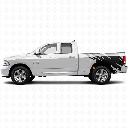 Adesivo in vinile grafico Splash di fango posteriore per Dodge Ram 1500 2011-2018 1