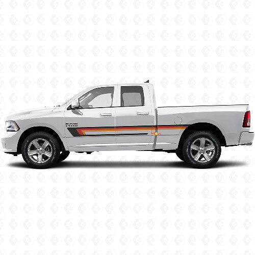 Adesivo Vinile a Tripla Striscia per Porta per Dodge Ram 1500 2011-2018 1