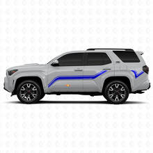 Adesivi in vinile con strisce laterali curve per Toyota 4Runner 2