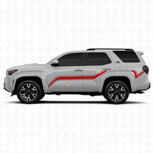 Adesivi in vinile con strisce laterali curve per Toyota 4Runner 3