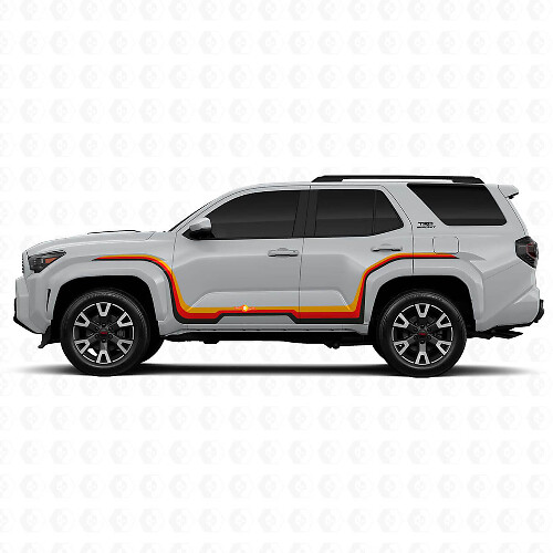 Kit Adesivi Vinile Strisce Laterali Triple Racing per Toyota 4Runner
