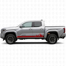 Adesivo in Vinile con Strisce Stile Montagne per Battitacco Toyota Tacoma 2023+ 3
