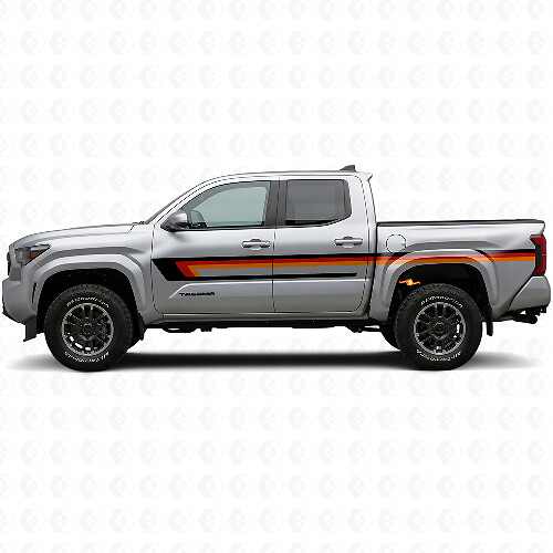 Adesivo vinilico a strisce triple per porta Toyota Tacoma 2023+ 1