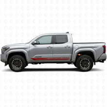 Adesivo in vinile a strisce curve a scacchiera per sottoporta Toyota Tacoma 2023+ 3