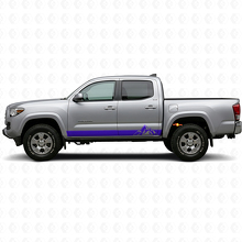 Kit Adesivi in Vinile Strisce Stile Montagne per Minigonne per Toyota Tacoma 2015-2023 2
