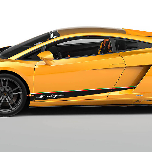 Kit Adesivi Laterali a Strisce Stile Italiano per Lamborghini Gallardo LP570-4