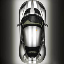 Kit di adesivi in vinile con doppie strisce per cofano, tetto e bagagliaio per Lotus Elise 2008 2