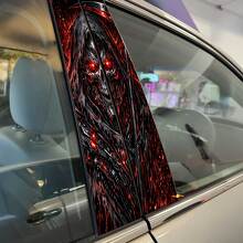 Adesivo in Vinile per Porte Colonne con Teschio Cyber Reaper 2