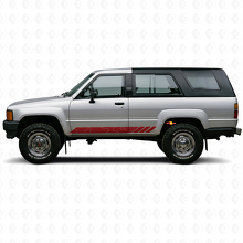 Adesivo in vinile con strisce in stile topografico per porte Toyota 4Runner 1984-1989 3