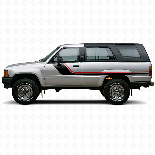 Kit Adesivi Laterali a Doppia Striscia per Toyota 4Runner 1984-1989