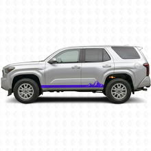 Adesivo in Vinile a Strisce Sottili Montagne per Minigonne Toyota 4Runner 2024+ 2