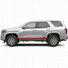 Adesivo in Vinile a Strisce Sottili Montagne per Minigonne Toyota 4Runner 2024+ 3